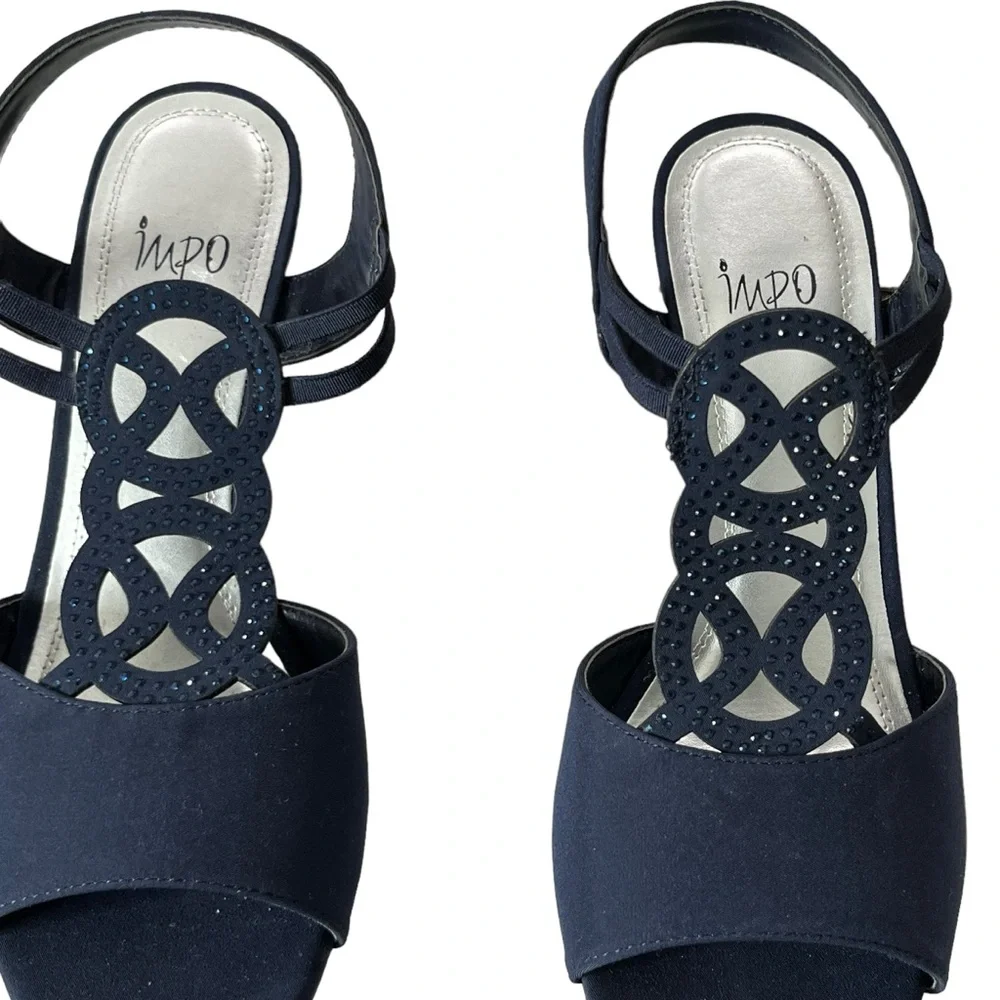 Impo Rhinestone Wedge Sandals